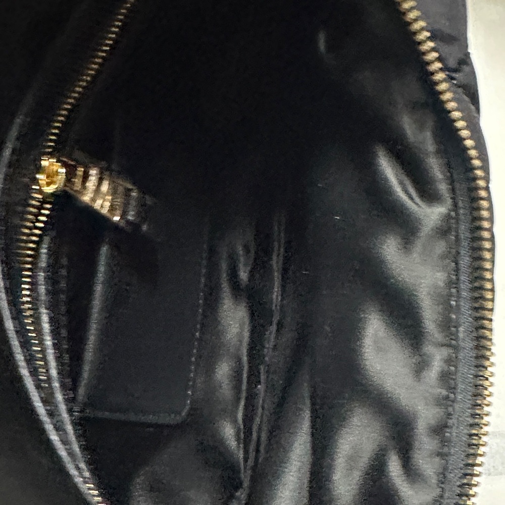 Moschino Black Quilted Nylon Belt Bag with Gold Lettering. Travel in Style - Picture 16 of 17